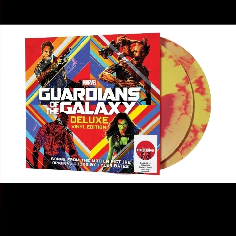 guardians of the galaxy – Red with Black Text Artwork